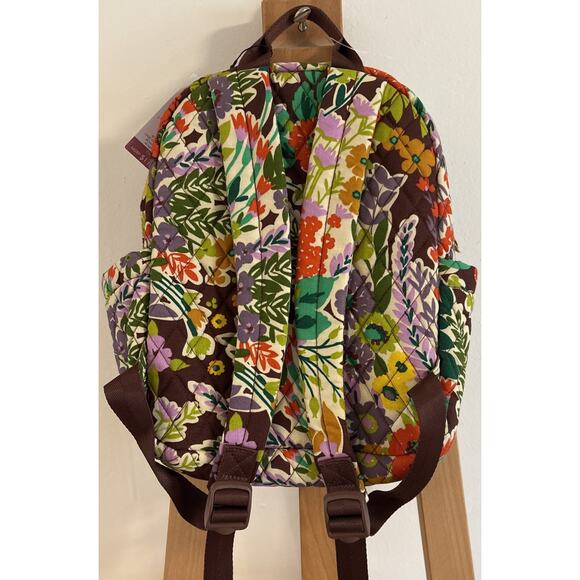 NWT Vera Bradley Essential Small Backpack Evening Garden Print Floral Quilted main image 10